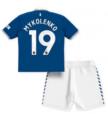Everton Vitaliy Mykolenko #19 Hemmakläder Barn 2023-24 Kortärmad (+ Korta byxor)